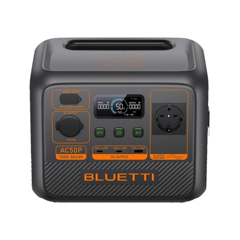 Bluetti AC50P station d'alimentation portable 6 Phosphate de fer lithié (LiFePo4) 700 W 6,9 kg