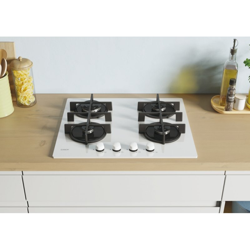 Candy CVG6WW White Built-in 59 cm Gas 4 zone(s)
