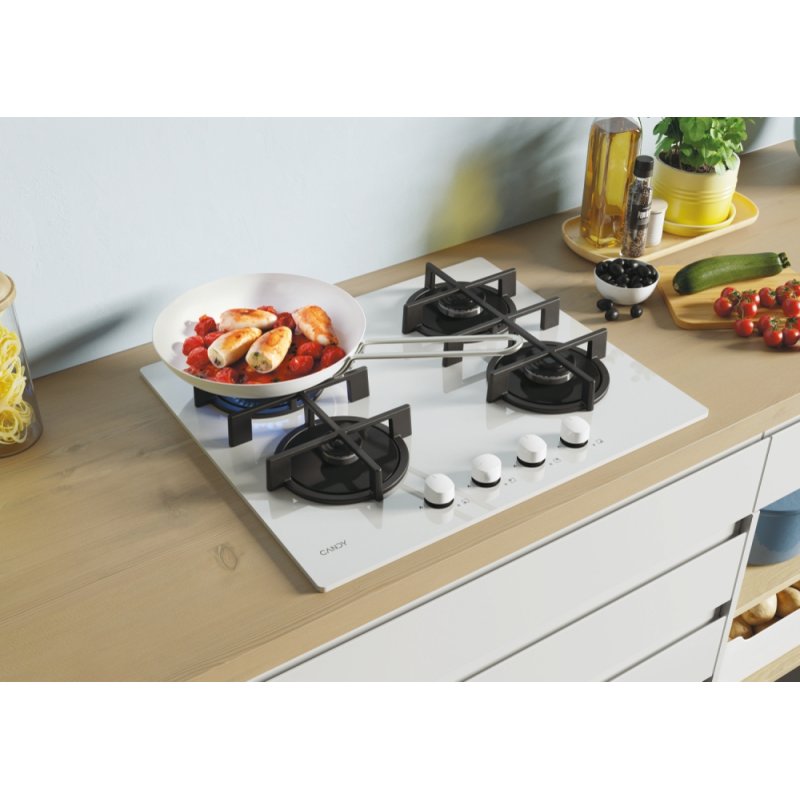Candy CVG6WW White Built-in 59 cm Gas 4 zone(s)