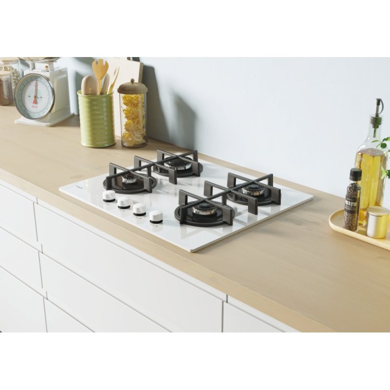 Candy CVG6WW Blanc Intégré 59 cm Gaz 4 zone(s)