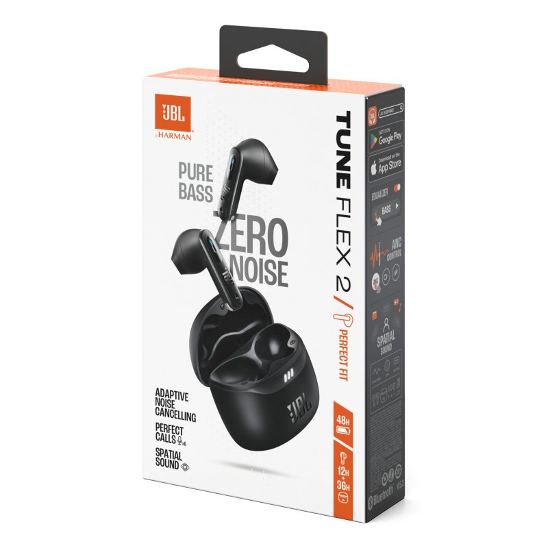 JBL Tune Flex 2 Headset True Wireless Stereo (TWS) In-ear Calls/Music Bluetooth Black