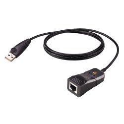 ATEN UC232BF serial cable Black 1.2 m USB Type-A RJ-45