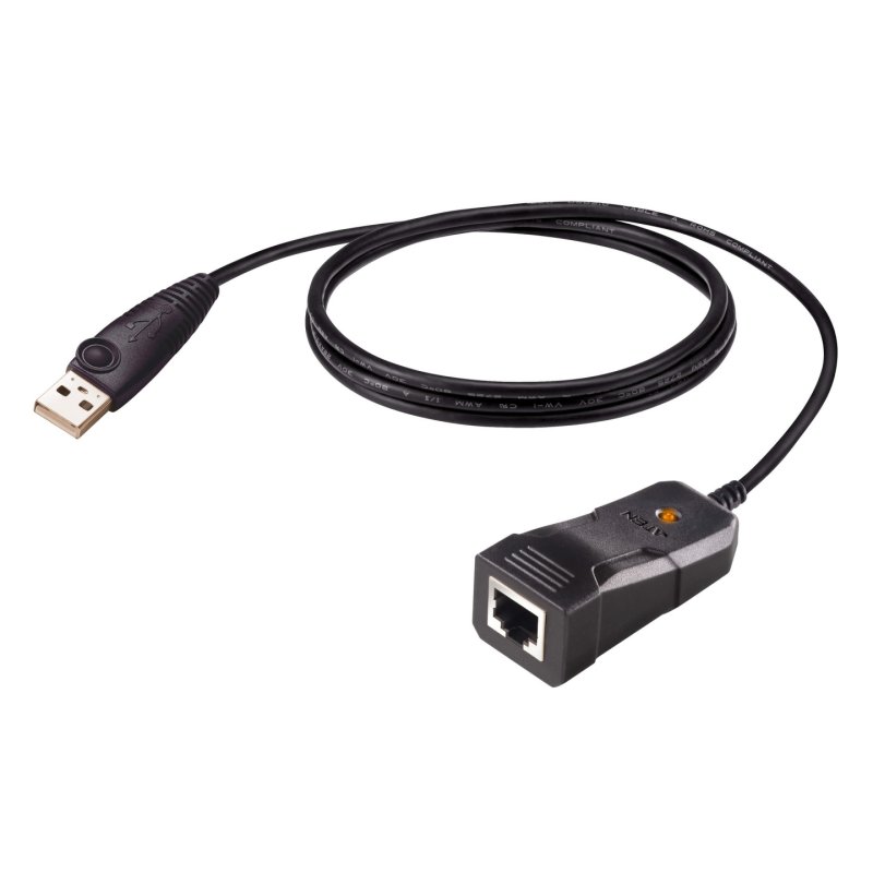 ATEN UC232BF câble Série Noir 1,2 m USB Type-A RJ-45