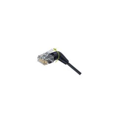 360 Degree Cat6A RJ45 Patch cable U/FTP black - 0.5m