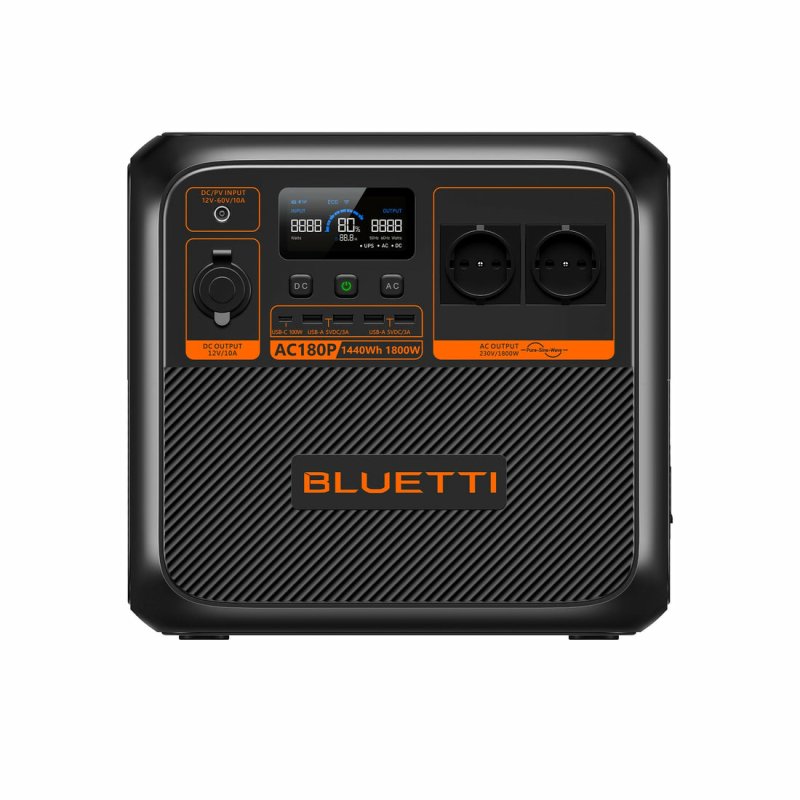 Bluetti AC180P portable power station 2 Lithium Iron Phosphate (LiFePO4) 36000 mAh 1800 W 16 kg