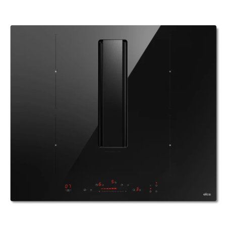 Elica NikolaTesla Alpha B BL/A/60 Noir Intégré 60 cm Plaque avec zone à induction 4 zone(s) Hotte intégrée