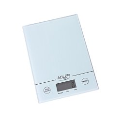 Adler AD 3138 w kitchen scale Electronic kitchen scale White Countertop Square