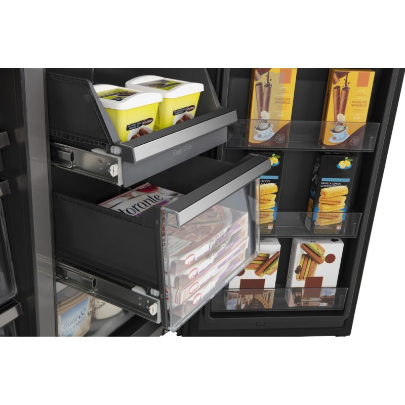 Hisense RQ760N4IFE side-by-side refrigerator Freestanding 577 L E Black
