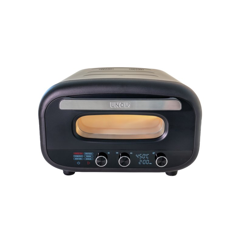 Pizzaofen Don Alfredo (schwarz, 1.700 Watt, für Pizzen bis ca. Ø 30cm)