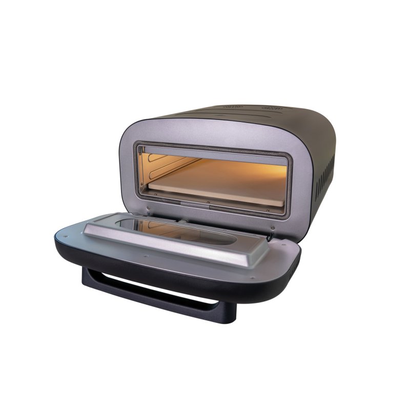 Pizzaofen Don Alfredo (schwarz, 1.700 Watt, für Pizzen bis ca. Ø 30cm)