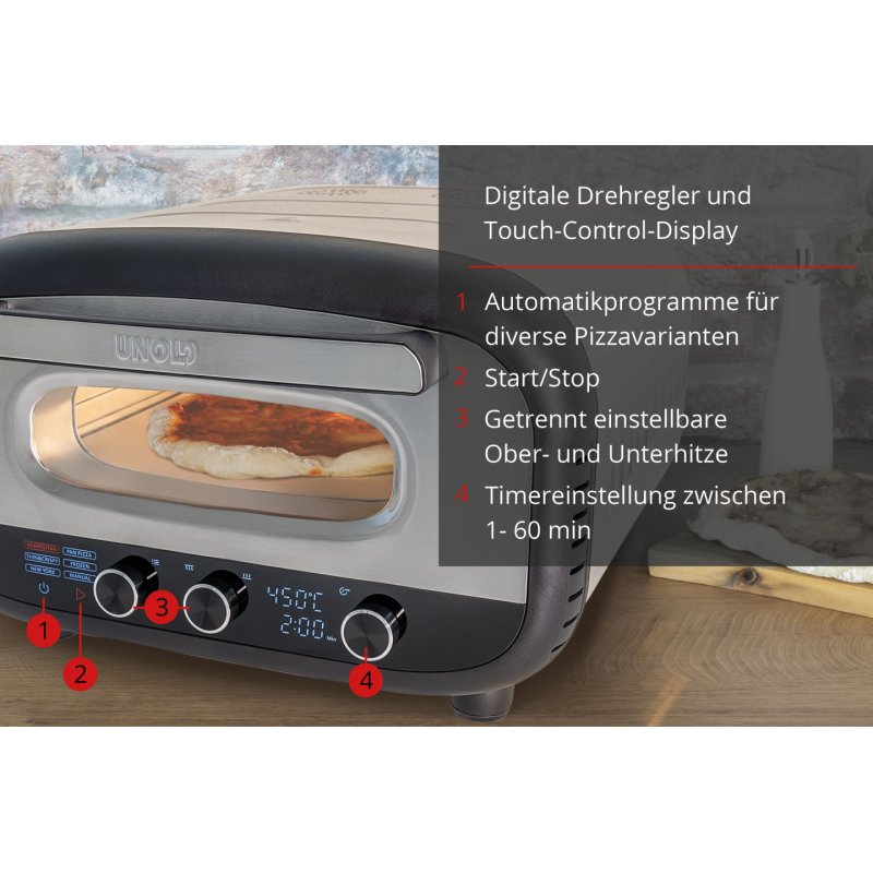 Unold 68806 Machine et four à pizzas 1 pizza(s) 1700 W Acier inoxydable