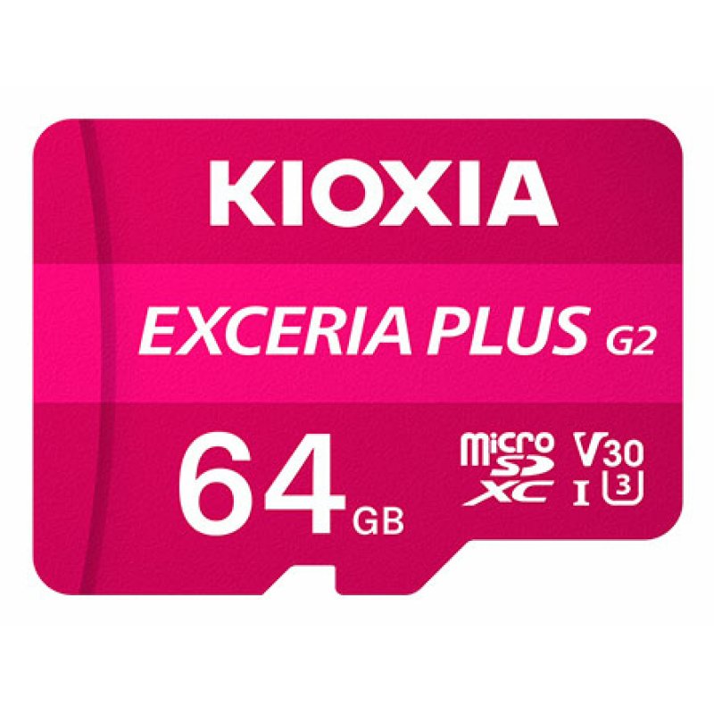 MICRO SD KIOXIA 64GB EXCERIA PLUS G2 UHS-I C10 CON ADAPTADOR