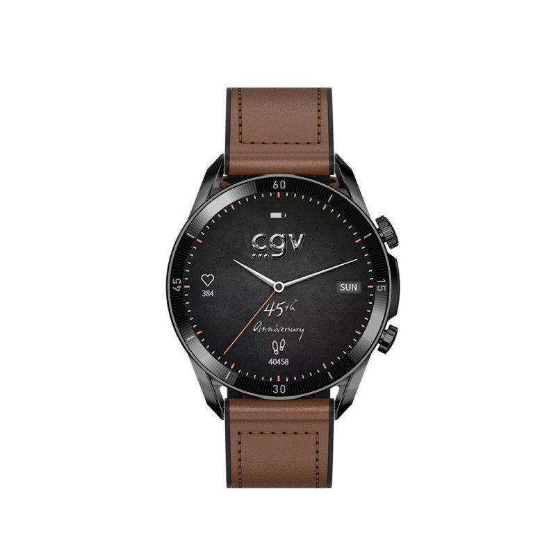 CGV Geko Watch R Anniversary 3,63 cm (1.43") AMOLED 36 mm Numérique 466 x 466 pixels Écran tactile Noir