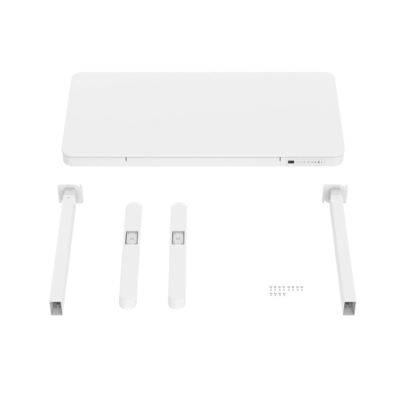 Activejet Bureau avec réglage électrique de la hauteur 140x70 ET119W-C blanc