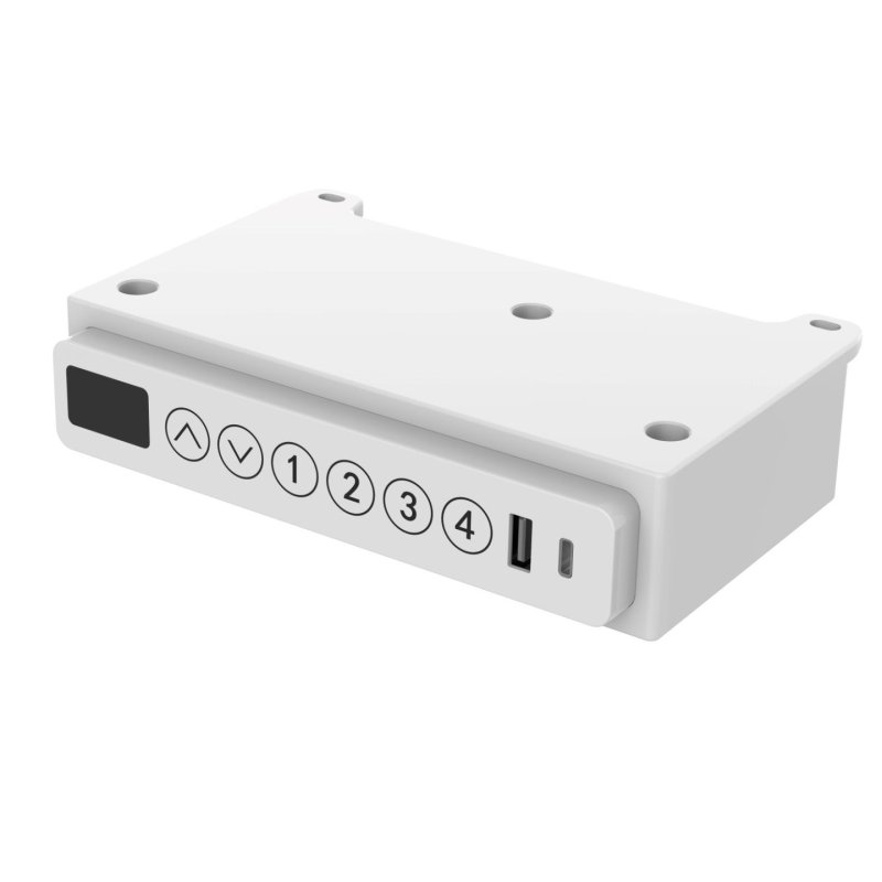 Activejet Bureau avec réglage électrique de la hauteur 140x70 ET119W-C blanc