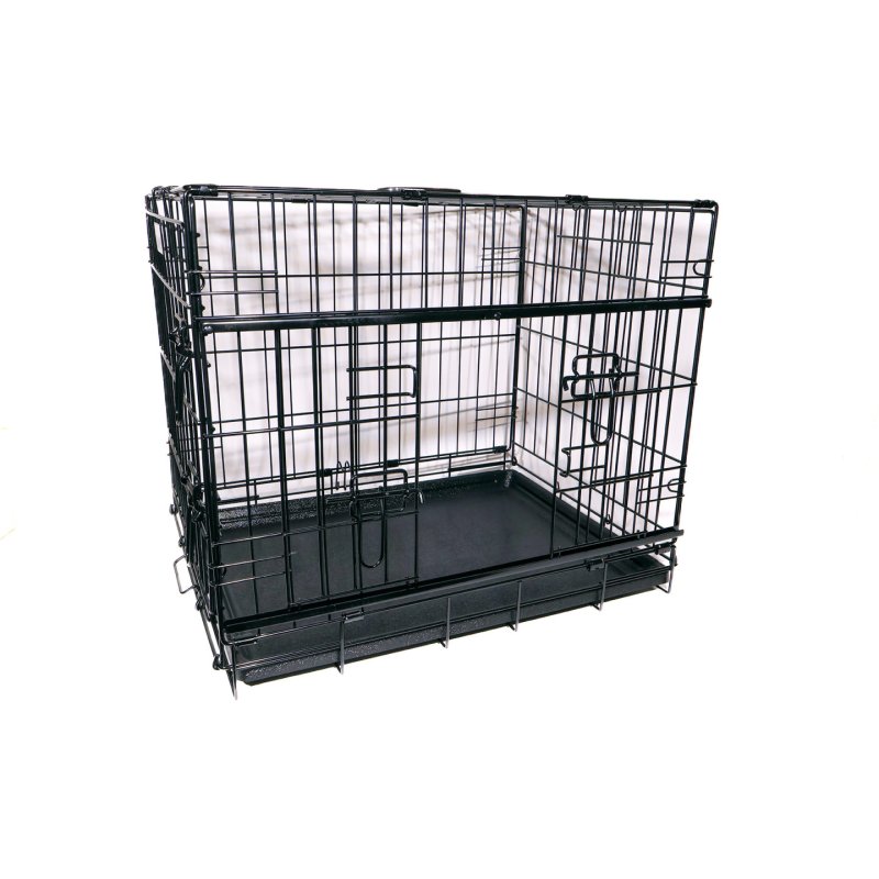 active canis - Premium Slidingdoor Cage - Black - 76 x 53 x 61