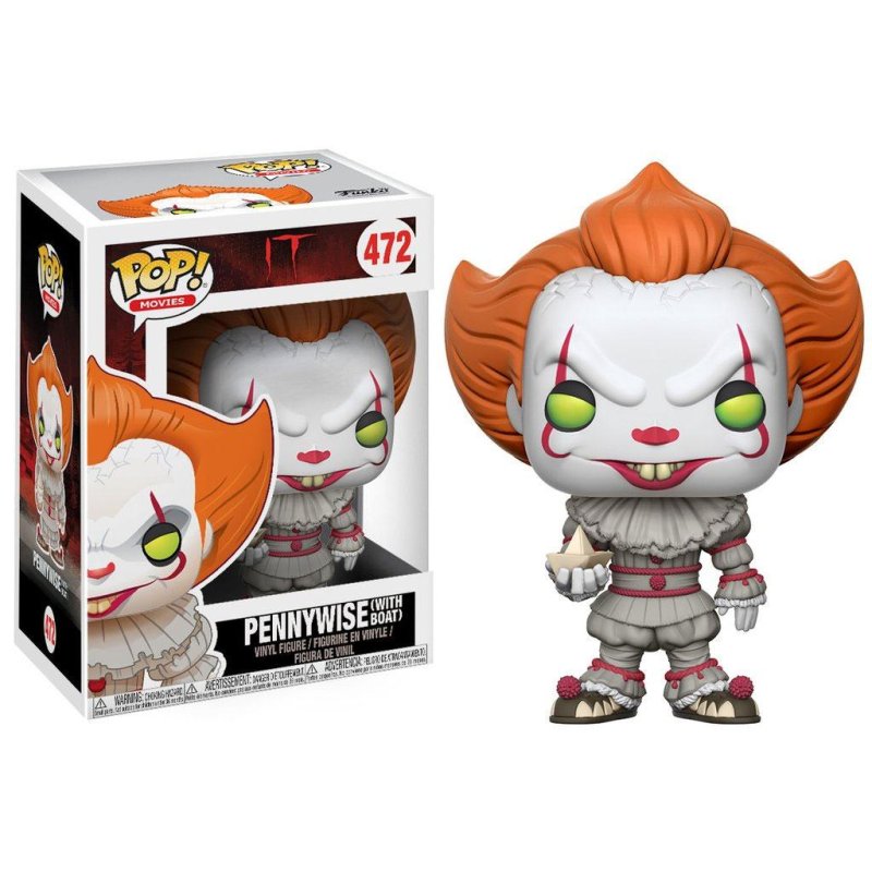 HORROR - Bobble Head POP N° 472 - IT - Pennywise with Boat