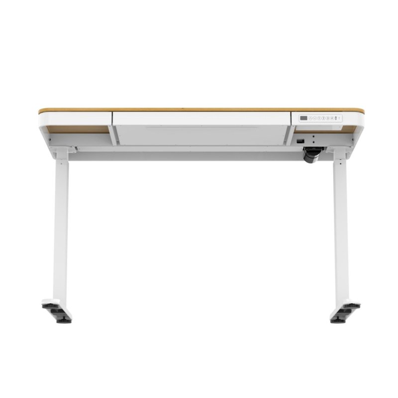 Activejet Bureau avec réglage électrique de la hauteur 140x70 ET119W-C blanc/chêne