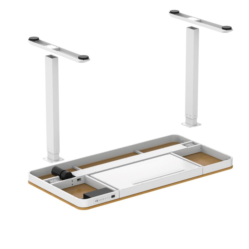 ACTIVEJET desk with electric height adjustment 140x70 ET119W-C white/oak
