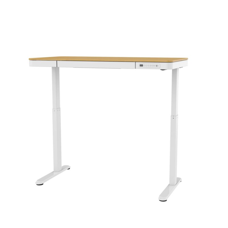 Activejet Bureau avec réglage électrique de la hauteur 140x70 ET119W-C blanc/chêne