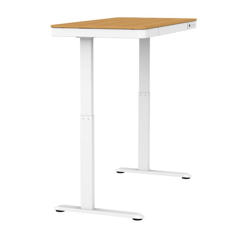 Activejet Bureau avec réglage électrique de la hauteur 140x70 ET119W-C blanc/chêne