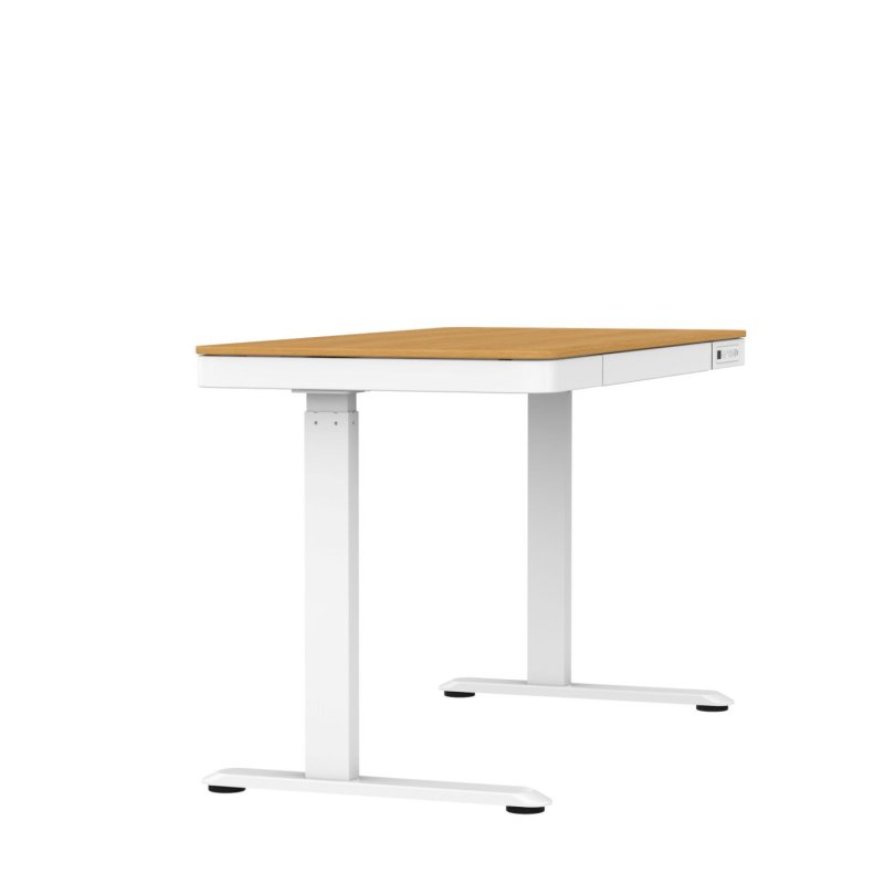 Activejet Bureau avec réglage électrique de la hauteur 140x70 ET119W-C blanc/chêne