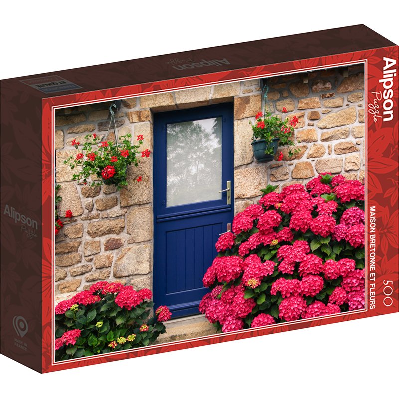 PUZZLE 500P MAISON BRETONNE FLEUR