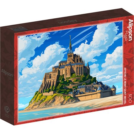 PUZZLE 500P AFF MONT ST MICHEL