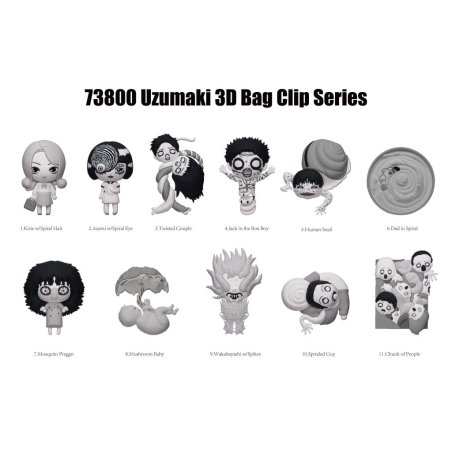 UZUMAKI - Series 1 - 3D Foam Bag Clip (Display 24 Pcs)