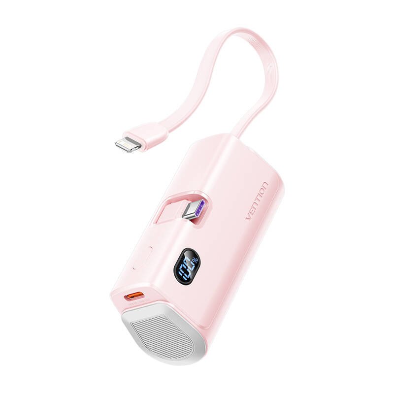 Powerbank Vention LED display 4800mAh 22.5W FHQP0 (pink)