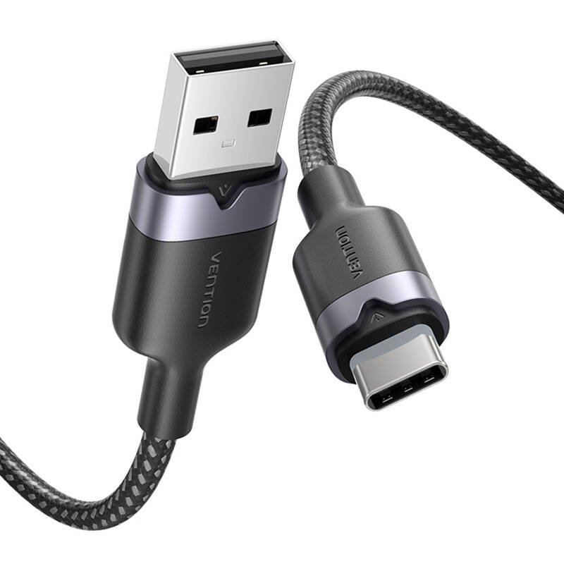 USB 2.0 A to USB-C 3A cable Vention CTNBF 1 M (black)