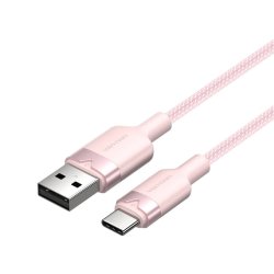 USB 2.0 A to USB-C 3A Vention CTNPF 1M cable (pink)