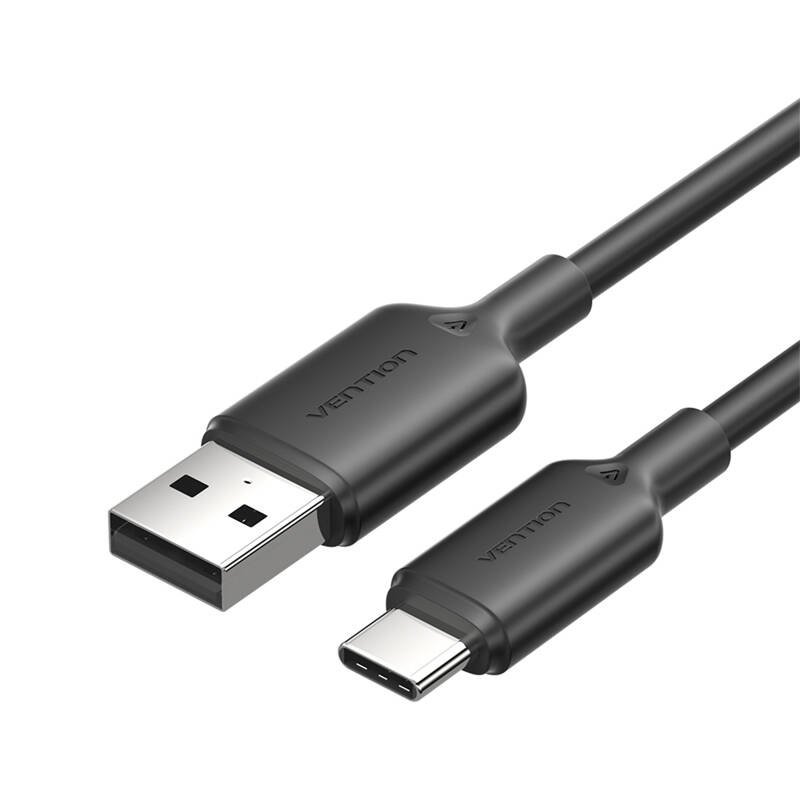 USB 2.0 A to USB-C 3A cable Vention CTQBF 1M (black)