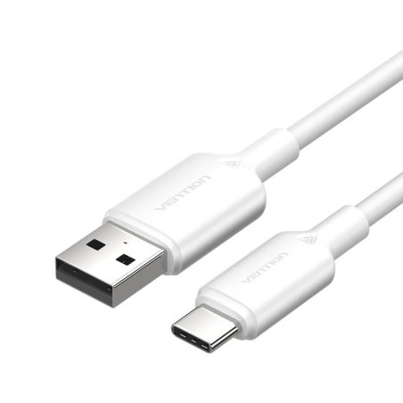 USB 2.0 A to USB-C 3A cable Vention CTQWF 1M (white)