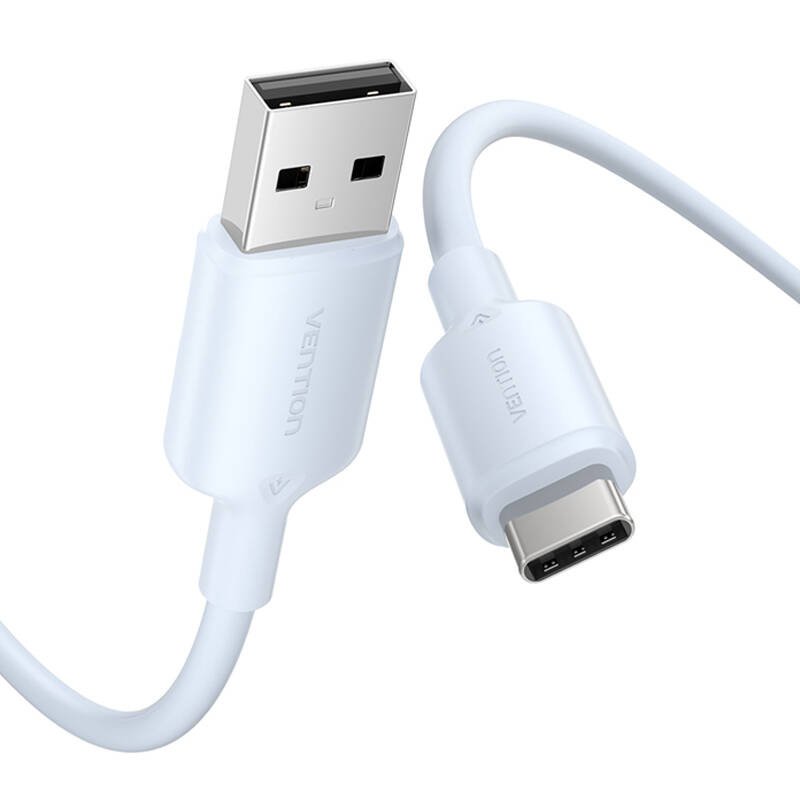 USB 2.0 A to USB-C 3A cable Vention CTQLH 2M (blue)