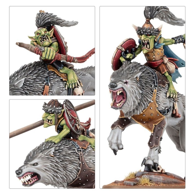 Warhammer AoS - Gloomspite Gitz Grogneboss et Suite de Vils-Leus