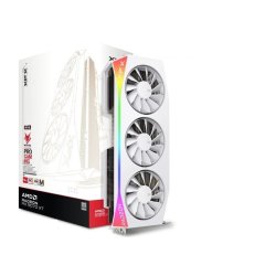 RX 9070 XT 16GB XFX Mercury Magnetic Air RGB OC GDDR6 3 Fan white