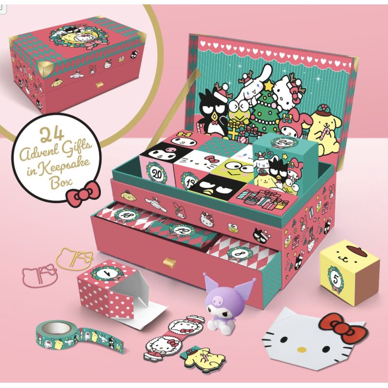 HELLO KITTY - Coffret Souvenir - Calendrier de l'Avent 24 boites