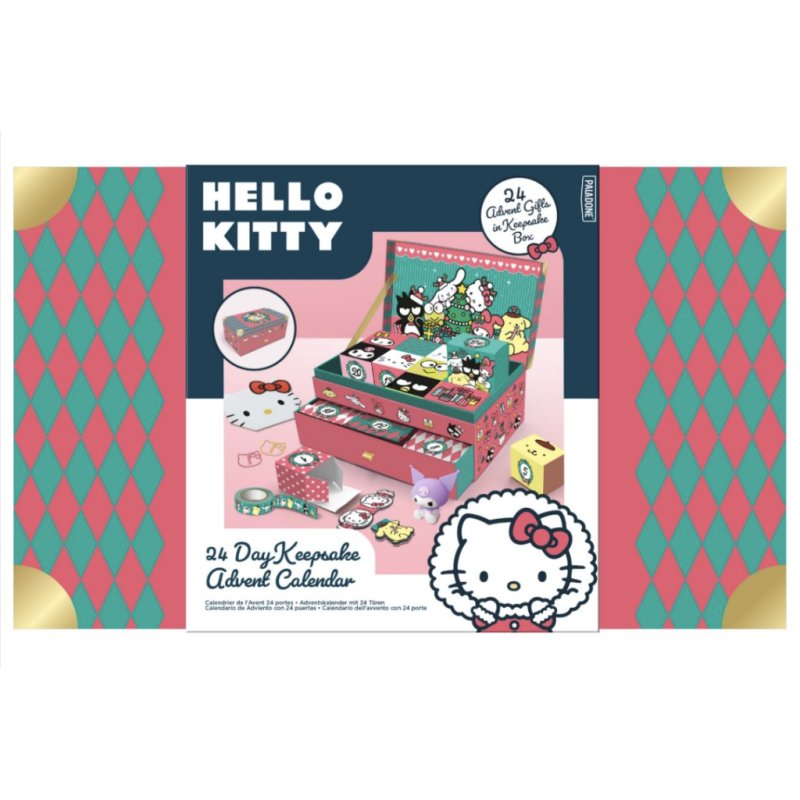 HELLO KITTY - Coffret Souvenir - Calendrier de l'Avent 24 boites