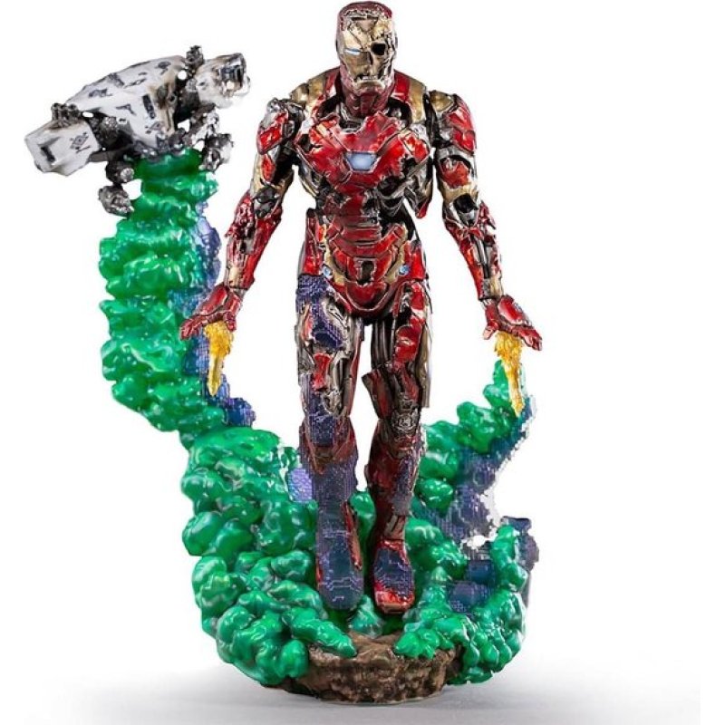 IronStudios - Marvel Spider-Man Far From Home: Deluxe BDS 1:10 Art Scale Staute (Iron Man Illusion) /Figures