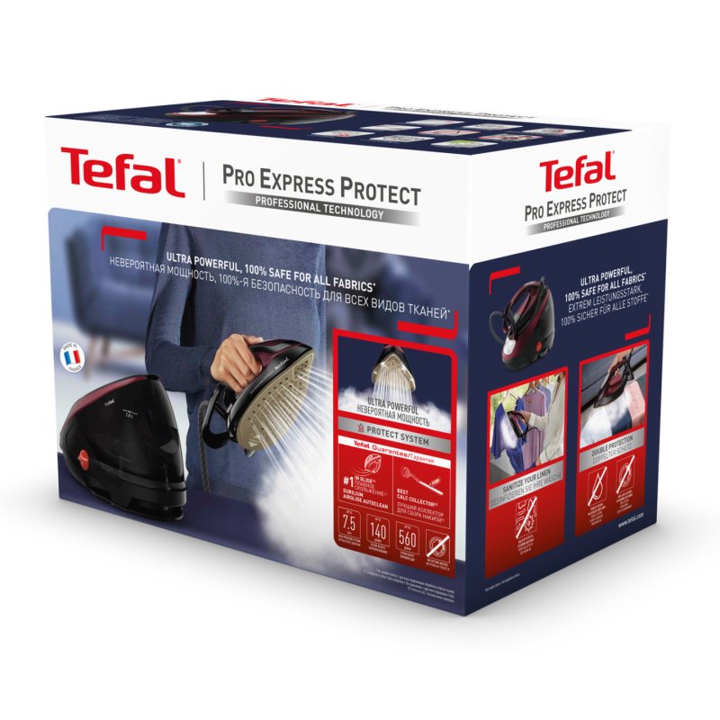 Tefal Pro Express Protect GV9230 2600 W 1.8 L Black, Burgundy