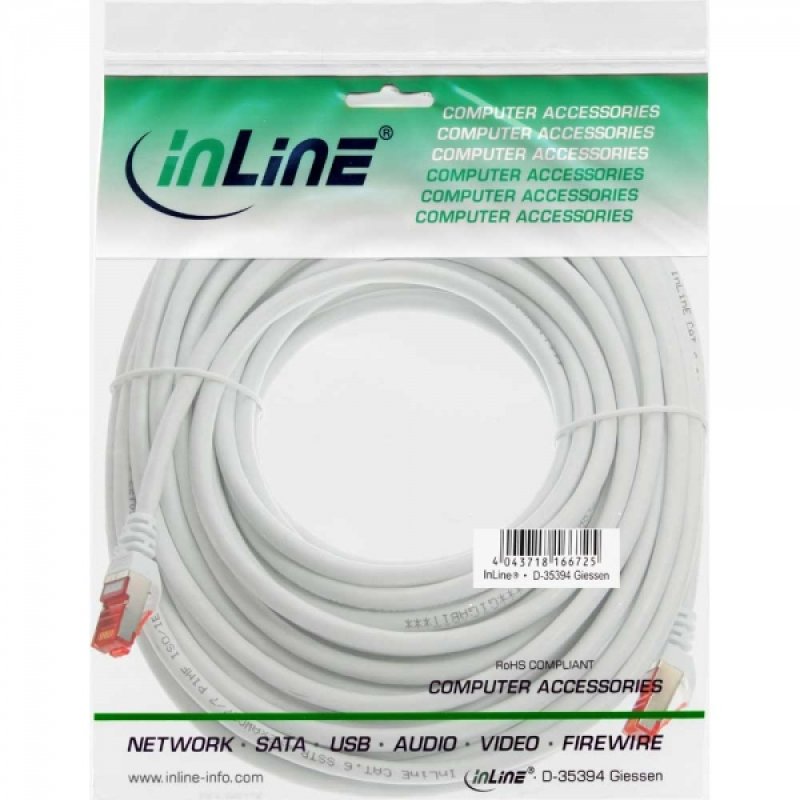 InLine 4043718120536 networking cable White 20 m Cat6 S/FTP (S-STP)