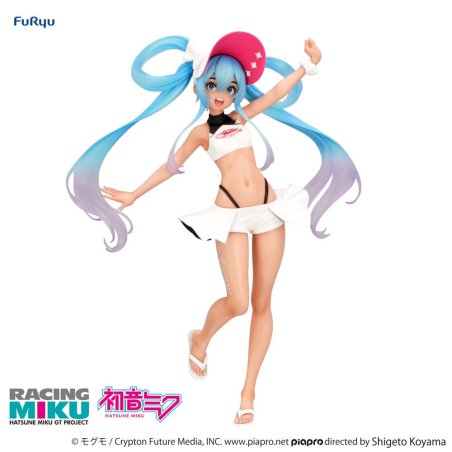 Hatsune Miku GT Project statuette PVC Trio-Try-iT Racing Miku 2024 Summer Holiday Ver. 21 cm