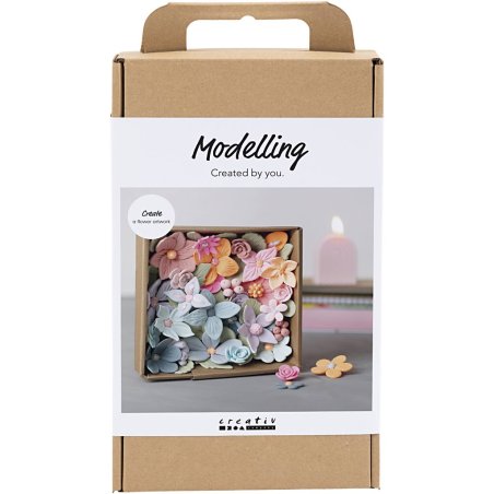 Creative - Craft Kit Modelling, Flowers, Pastel Colours (977800)