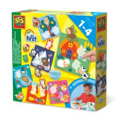 SES Creative My First - Where do I live? Sticking animals, This line enables the very young children to get creative,