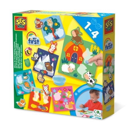 SES Creative - My First - Sticking Animals - (S14401)