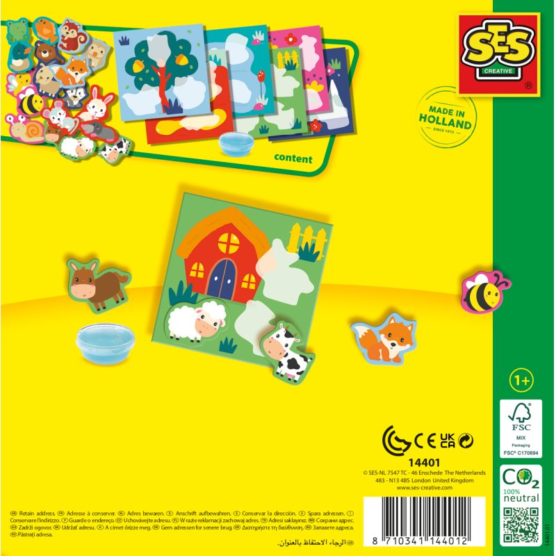 SES Creative - My First - Sticking Animals - (S14401)