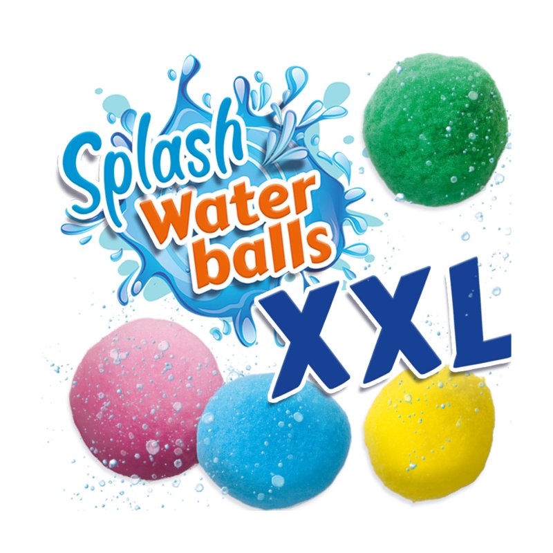 SES Creative 02404 Splash Water Balls XXL - Outdoor Play Kit for Kids Aged 3 - Includes Oversized Reusable Water Balls