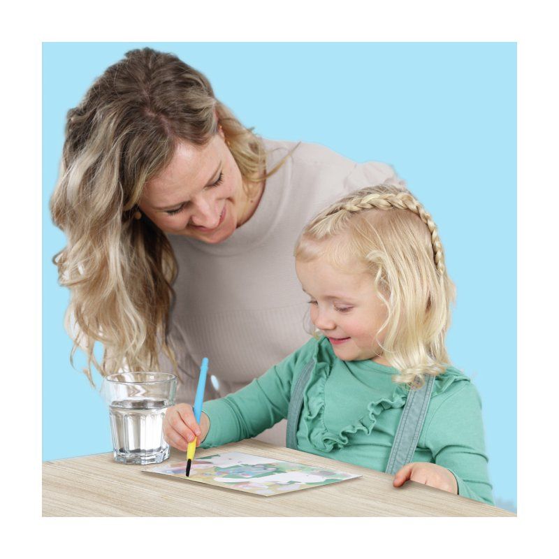 SES Creative 00132 Livre de Coloriage à l'Eau Ferme - Avec Stylo à Eau Réutilisable - Coloriage sans Taches - Pages