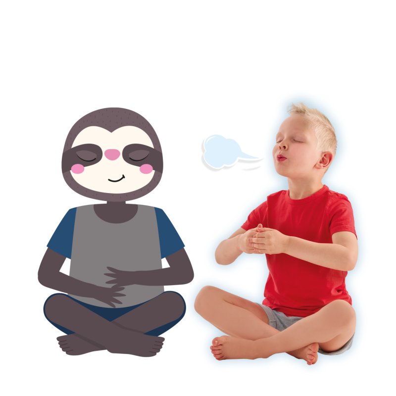 SES Creative 02407 Zen Yoga Animals - Creative Play Kit for Kids Aged 3 -Breathing Exercises - Mindfulness for Kids -